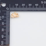 18K Gold PVD Dainty Motorcycle Charm 12x7mm 22k Earrings s Charm Charms - Tarnish Resistant