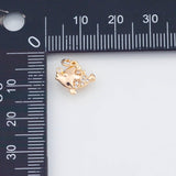 18K Gold PVD Angel Fish Charm 22k Angel Fish Gold Fish Pendant Charms - Tarnish Resistant