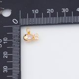 18K Gold PVD Fish charm - Tarnish Resistant