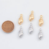 18K Gold pvd Sea shell charm - Tarnish Resistant