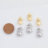 18K Gold PVD Cat charm - Tarnish Resistant