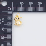 18K Gold PVD Cat charm - Tarnish Resistant