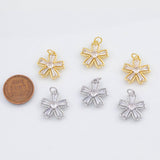 18K Gold PVD Flower charm - Tarnish Resistant