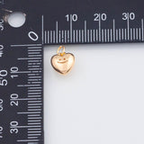 18K Gold PVD Heart Smiley Face charm - Tarnish Resistant