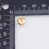18K Gold PVD Heart Smiley Face charm - Tarnish Resistant