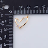 18K Gold PVD Heart charm - Tarnish Resistant
