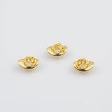 18K Gold PVD Cowboy Hat Hats Charms 12x6mm s White Gold Charms - Tarnish Resistant