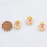 18K Gold PVD Donut charm - Tarnish Resistant