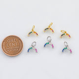 18K Gold PVD Horseshoe Charm 10x13mm s Charms - Tarnish Resistant