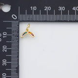 18K Gold PVD Horseshoe Charm 10x13mm s Charms - Tarnish Resistant