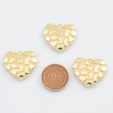 18K Gold PVD Heart charm - Tarnish Resistant