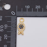 18K Gold PVD Fish Charm - Tarnish Resistant