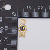 18K Gold PVD Fish Charm - Tarnish Resistant