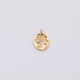 Cross Charm 18k Gold PVD Ion Plated Tarnish Resistant