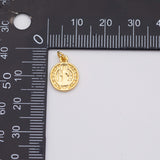 18K Gold PVD Saint Benedict charm San Benito charm - Tarnish Resistant