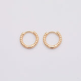 18K Gold pvd Hoop earrings 12mm 1 pair - Tarnish Resistant