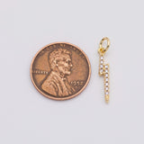 18K Gold PVD Lightning bolt charm - Tarnish Resistant