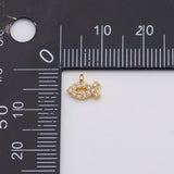 18K Gold PVD Jesus Fish charm - Tarnish Resistant