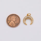 18K Gold PVD Horn charm - Tarnish Resistant