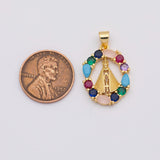 18K Gold PVD Christian religious charm - Tarnish Resistant