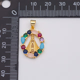 18K Gold PVD Christian religious charm - Tarnish Resistant