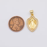 18K Gold pvd Saint Jesus christian charm - Tarnish Resistant