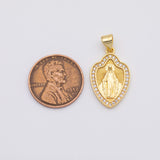 18K Gold PVD Saint Jesus christian charm - Tarnish Resistant