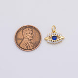 18K Gold PVD Evil eye blue charm - Tarnish Resistant