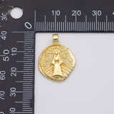 18K Gold PVD Jesus Mary Christian charm - Tarnish Resistant