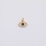 18K Gold PVD Evil eye charm - Tarnish Resistant