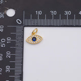 18K Gold PVD Evil eye charm - Tarnish Resistant