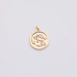 18K Gold PVD Chinese Dragon charm - Tarnish Resistant