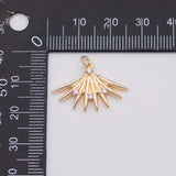 18K Gold PVD Sun Burst Charm - Tarnish Resistant