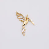 18K Gold PVD Hummingbird charm - Tarnish Resistant