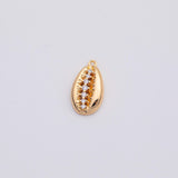 18K Gold PVD Puka Shell Ocean Beach Charm - Tarnish Resistant