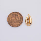 18K Gold PVD Puka Shell Ocean Beach Charm - Tarnish Resistant