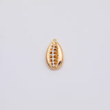 18K Gold PVD Puka Shell Ocean Beach Charm - Tarnish Resistant