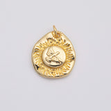 18K Gold PVD Flying Bird Charm - Tarnish Resistant