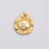 18K Gold PVD Flying Bird Charm - Tarnish Resistant