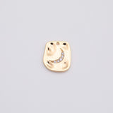 18K Gold PVD Moon Charm - Tarnish Resistant