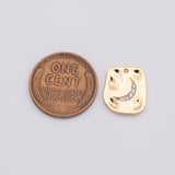 18K Gold PVD Moon Charm - Tarnish Resistant