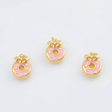 18K Gold PVD Donut charm - Tarnish Resistant
