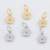 18K Gold PVD Flower charm 12mm pendant charms - Tarnish Resistant