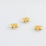 18K Gold PVD Cowboy Hat Hats Charms 12x6mm s White Gold Charms - Tarnish Resistant