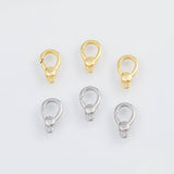 18K Gold PVD Lobster Toggle Clasp 9x14mm Pendant Charms - Tarnish Resistant