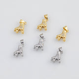 18K Gold PVD Roller Skates Rollerskates Charm 10x11mm s White Gold Charms - Tarnish Resistant
