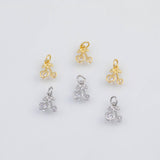 18K Gold PVD Cherry Fruit Charms 8X10mm s White Gold Charms - Tarnish Resistant