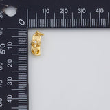 18K Gold PVD Sals Flip Flops Charm 5x13mm s White Gold Charms - Tarnish Resistant
