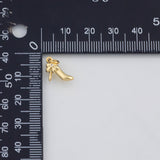 18K Gold PVD High Heels Stilettos Women's Shoes Charm 9x11 s Gold Charm - Tarnish Resistant