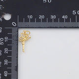 18k GF Fairy Charm Fairy 10x17mm for Charm Bar Bracelets and Necklaces Gold Silver Pave CZ Minimalist Charms 18K Gold Filled